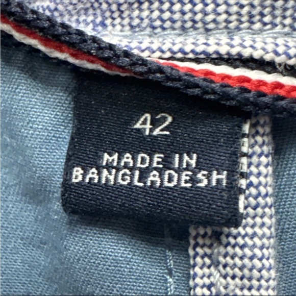 Tommy Hilfiger Shorts Mens 42 Blue Flat Front Classic Preppy Stretch 9" Inseam - Picture 4 of 6